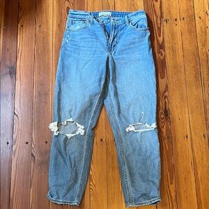 Abercrombie & Fitch Light Blue Distressed Jeans